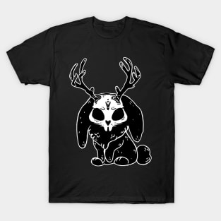 Rabbit Deer creepy cute ink animal T-Shirt